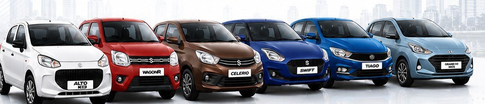 OrbitCab Economy and Hatchback fleet — Alto K10, WagonR, Celerio, Swift, Tiago, Grand i10 Nios